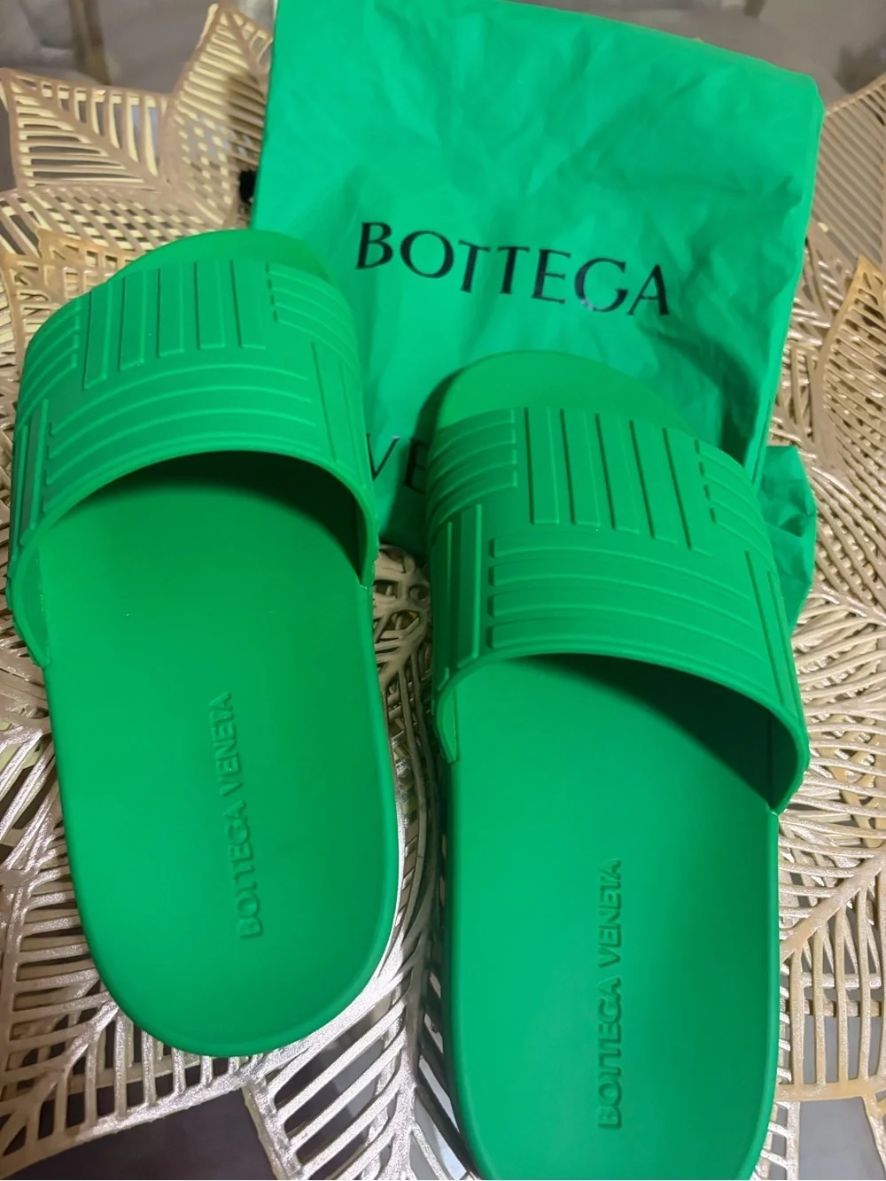 Bottega Venetta Womens Slides